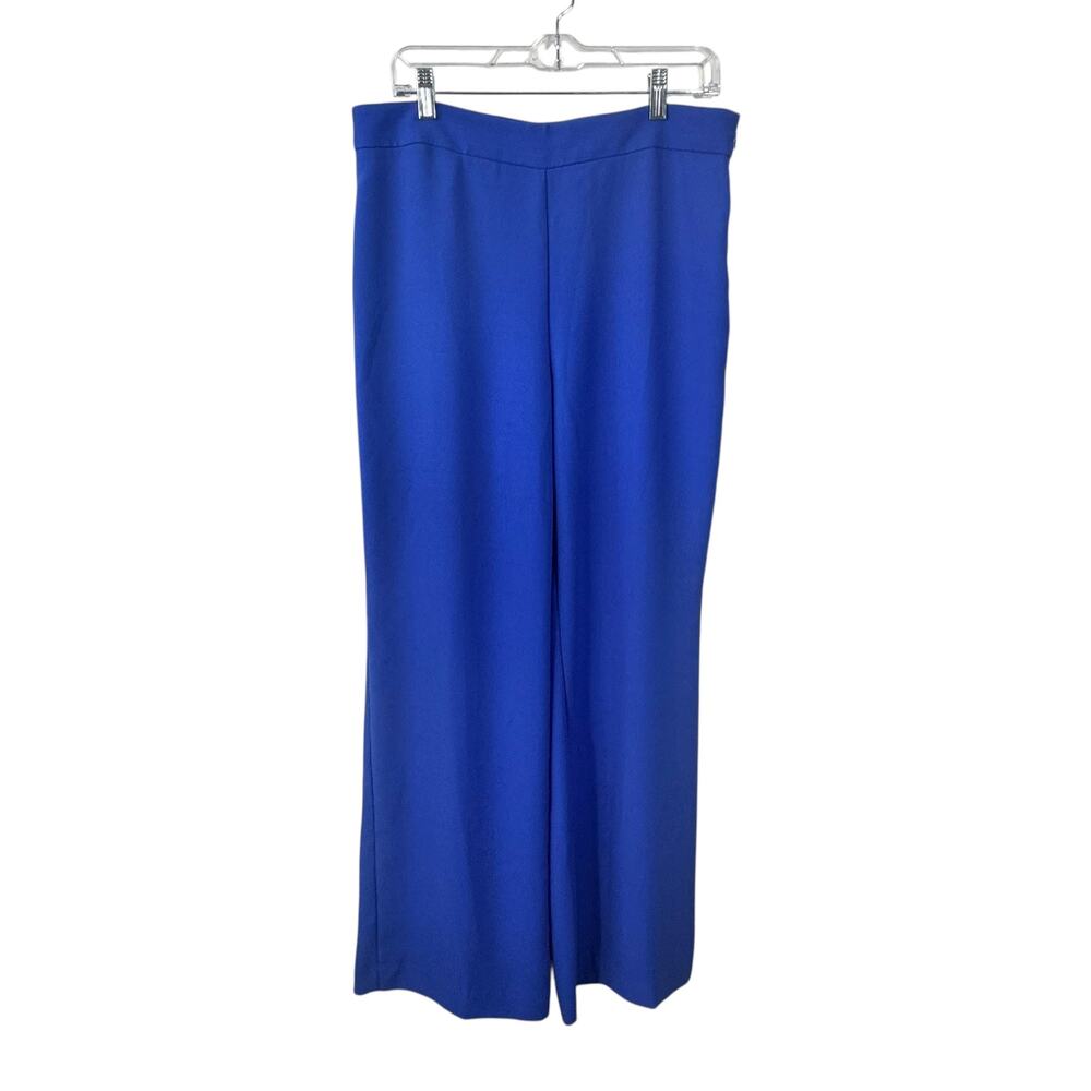 Ann Taylor Royal Blue Cropped Wide-Leg Pants